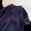 Camiseta masculina de algodão 280g 2023, nova, tamanho grande, solta, cor sólida, versão leve, manga curta, camiseta esportiva masculina, camiseta de algodão masculina