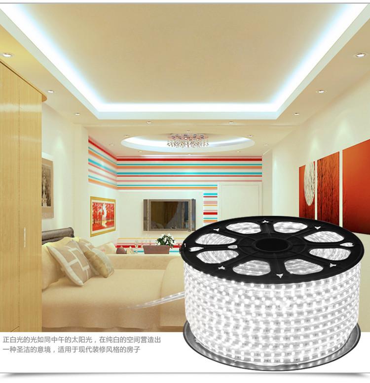 LED灯带2835双排家用客厅吊顶220v防水户外超高亮双排