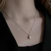 Collar Pequeño de Cacahuete para Mujer, Estilo Coreano, Diseño de Nicho, Elegante y con Estilo, Nueva Cadena de Perlas para Clavícula, Cadena de Suéter de Moda