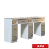 Mesa y Silla de Celebración de Fábrica para Internet de Madera Maciza con Pintura para Hornear, Juego para Uñas, Mesa para Tienda de Uñas Sencilla, Mesa para Uñas para Dos Personas