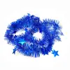 Natal Dia de Ano Novo Presentes Decorativos Estrela de Cinco Pontas Barras de Lã Casamento Flor Decorativa/Barras Coloridas 2m de Comprimento