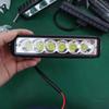 Carro LED luz de trabalho one-line 6 luz 18W de alta potência off-road veículo motocicleta modificada luz de tira