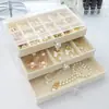Caixa de Joias Transparente, Brincos de Múltiplas Camadas, Brincos, Caixa de Armazenamento de Anéis, Gaveta Tipo Caixa para Colar, Pulseira, Caixa de Joias, Caixa de Acrílico