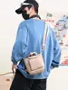 Mochila Pequeña Multifuncional Casual para Hombre Bolso Cruzado Versátil de Personalidad Moderno Bolso Cuadrado de Mano de un Solo Hombro para Mujer