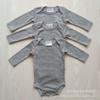 Ropa de Algodón de Color Puro para Recién Nacidos, Ropa de Manga Larga para Primavera y Otoño, Mameluco para Bebé, Mameluco para Bebé, Mameluco Triangular