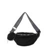 2025 Nuevo Estilo Correa Ancha Simple Estilo Coreano Bolso para el Pecho de Moda Simple Bolso de Cintura Incrustado de Diamantes Estilo Japonés Bolso Cruzado de Moda