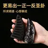 Copa de adivinación de cuerno de carnero de madera de ébano, talla de madera maciza, instrumento ritual taoísta, suministros para templos budistas, adorno de copa de adivinación yin-yang para adivinación