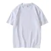 Camiseta CVC gola redonda manga curta atacado de fábrica cor sólida camisa publicitária cultural roupas para turma de grupo camiseta branca com LOGO estampado