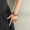 Pulsera Europea y Americana Nueva Larga Hueca de Metal Esmerilado para Mujer Pulsera Simple de Nicho de Alta Gama Pulsera de Personalidad