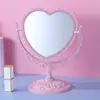 Espejo de Maquillaje de Escritorio Doble Cara Espejo de Tocador de Belleza Dormitorio Estilo Europeo Espejo Retro Espejo de Maquillaje de Belleza de Escritorio