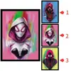 League of Legends Animación 3D Póster Estéreo Pintura con Gradiente de Rejilla Spider-man Iron Man Póster de Animación Rejilla de Ojo Desnudo