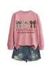 Fútbol es mi favorito Amazon Wish sitio independiente moda casual versátil sudadera para mujer