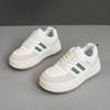 [Personalizado] Hy8002 Novos Sapatos Brancos Respiráveis Primavera & Outono 2025 Sola Grossa Resistente ao Desgaste Aumentada Casual Estilo Coreano Preppy