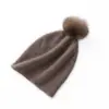 Chapéu de Tricô com Mistura de Lã Outono e Inverno Novo Moda Feminina Casual Proteção para Orelhas Chapéu de Lã Quente Moda