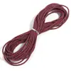 Atacado do Fabricante Corda Trançada de Couro Macio Colorido Coreano com 4 Fios de PU Acessórios para Joias DIY Corda de Couro Macio Trançado para Colar