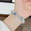 Pulsera Explosiva de Mariposas Florales, Nueva Joyería de Mariposas Estilo Chino Super Hada, Regalo para el Cumpleaños de la Mejor Amiga