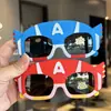 Gafas de Sol Polarizadas para Niños Capitán América Silicona Suave Niños Gafas de Sol para Niños Fuera de la Escuela Mostrar Gafas para Niños