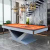 Mesa de Billar Redonda Bar Ktv Salón de Fiestas Estándar para Adultos Mesa de Billar Ocho Bola Negra Americana Interior Dos en Uno