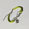 Moda de Amazon 8 palabras amor hojas cuerda de terciopelo hecho a mano simple atmósfera pulsera caliente al por mayor