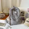 2026 Nueva Mochila Pequeña Fresca de Pana Temporada de Regreso a Clases Estudiantes de Secundaria y Preparatoria Mochila Escolar Ligera Casual Mochila de Gran Capacidad