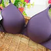 Sutiã Yingqi 346 fino para seios pequenos, copo AB, sutiã sem fio universal, cor sólida, costas com fecho duplo, roupa íntima respirável