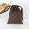 Nueva bolsa de franela a cuadros en línea bolsa multi-color para guardar joyas bolsa para empaque de regalo a mano personalización