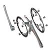 Carro de estrada furo quadrado prato de dente de pedivela bicicleta dobrável placa de alumínio placa de aço 39t50T plato único e duplo modificado 165mm.