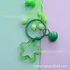 Chaveiro Colorido de Acrílico Transparente com Argola de Estrela Sino Fofo Miçanga DIY para Mochila Chaveiro