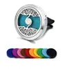 Clip de aromaterapia para coche de acero inoxidable 316L, clip para la boca de aire del coche, clip para perfume de coche, imán para perfume.