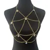 Zhuru Clothing Joias Transfronteiriças Pingente de Metal Personalizado Corrente de Peito com Borla Corrente Corporal Fashion Sexy Hk0015