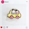 Clip de Polipropileno Sanrio de Verano Dibujos Animados Periféricos Acrílico Doble Cara Sencillo y Lindo Clip Organizador de Papeles de Examen Kuromi