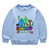 Suéter de cuello redondo de manga larga para niños y niñas, ropa de estilo coreano con dibujos animados de primavera y otoño de 2023, de algodón, para bebés, pequeños y medianos.