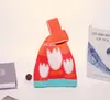 Bolsa de Tricô, Bolsa de Mão, Bolsa Saco, Bolsa de Ombro, Bolsa Feminina de Palha, Bolsa Feminina, Bolsa Colete, Bolsa Simples para Presente, Color-Blocking