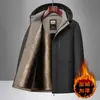 2026 Invierno Cruz-Amazon 3D Nuevo Casual Engrosado Desmontable con Capucha Chaqueta de Algodón Nueva Ropa para Hombre Cálido Algodón