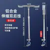Soporte Doble para Cañas de Pescar de Aleación de Aluminio Montado en la Parte Trasera con Soporte de Doble Cabezal y Soporte Plegable para Cañas de Pescar de Doble Cabezal