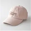 Gorra de Béisbol Suave con Bordado de Letras de Color Contrastante para Hombres y Mujeres, Gorra de Pico a la Moda y Personalizada Tendencia Versátil para Cuatro Estaciones con Visera