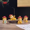 Lindo Portaincienso del Dios de la Riqueza Wangcai con Varillas de Incienso de Resina, Decoración de Escritorio para Calmar la Mente, Adecuado para Ceremonias de Apertura y Regalos de Inauguración