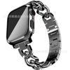 Para Apple Watch Chanel Correa de Metal de Cadena de Mezclilla de una Sola Fila para Apple watchS10 Mujer