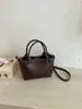 Comercio exterior transfronterizo bolso de mano pequeño para mujer nuevo de alto valor retro para el trabajo diario bolso tipo cubo bolso cruzado de un solo hombro moderno