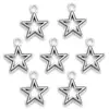 Yuenz Accesorios para Joyería DIY Colgante de Estrella Aleación Retro Colgante Pequeño de Aleación 17*15mm L340