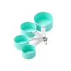 Juego de 8 piezas de tazas medidoras y cucharas medidoras de acero inoxidable para cocina y hogar con báscula, herramientas para hornear, juego de cucharas medidoras, cuchara multifunción