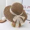 Chapéu de Palha para Mulheres, Chapéu de Praia de Verão, Chapéu com Proteção Solar, Chapéu de Pescador, Chapéu de Sol de Aba Larga, Chapéu de Praia para Exterior