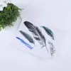 Pegatina de coche 3D tridimensional decoración de plumas bloqueador de arañazos pegatina creativa para coche puerta de coche modificada trasera reflectante