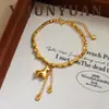 Novo Estilo Chinês Retrô Moda Elegante Exquisito Versátil Riqueza Instantânea Pulseira de Contas Luxo Leve Joia de Franja de Ponta