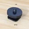 Jaula de Cámara DSLR Micro Expansión Montura de Zapata Fría Tornillo de 1/4 Adaptador de Liberación Rápida para Luz de Relleno Micrófono Base de Zapata Caliente