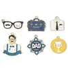 Nuevos Accesorios de Aleación de Esmalte Colorido para el Día del Padre el Día de la Madre Llavero DIY Accesorios para Joyería Colgante W578