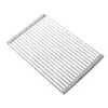 Estante de Secado Plegable con Rodillos de Acero Inoxidable Engrosado para Fregadero de Cocina