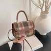 Bolsa Casual Xadrez de Personalidade Fresca e Doce, Bolsa de Ombro Moderna e Estilosa, Bolsa Transversal Simples, Bolsa Feminina Estilo Urbano