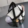 Bolsa de playa de malla de verano, neceser multifuncional, bolsa de baño para natación multi-bolsillo portátil, venta directa de fábrica