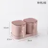 Conjunto de Caixas de Temperos para Cozinha com Tampas, Pote de Sal, Caixa de Armazenamento de Condimentos Doméstico com Colher